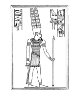 Een kleurplaat van  het oude egypte